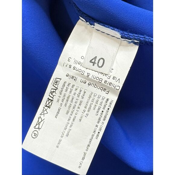 Chiara Boni La Petite Robe Jodene Pleated Wrap Midi Dress Size 4 - Picture 10 of 10